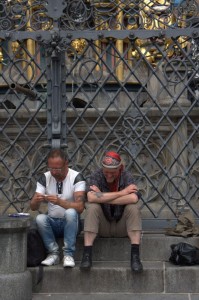 Hangin' at the fountain