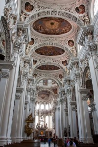 Inside Passau cathedral