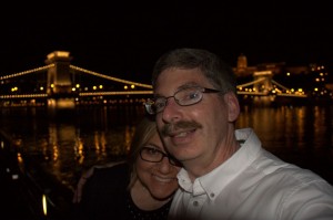 Budapest at night selfie