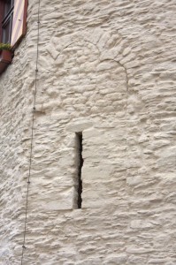 Bricked over window for defense