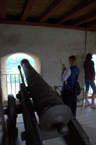 Marion sketches the cannons