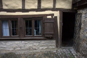 The back of the shoemaker's house