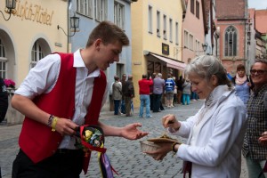 Red vest guy gets a treat