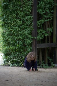 Child in the garden