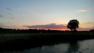 Sunset on the river