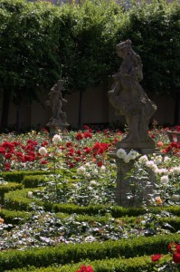 The garden behind the New Residence