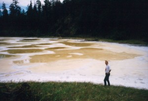 Les at the weird lake