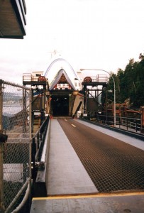 Front loading ferry