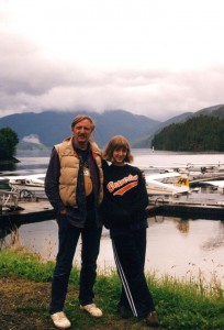 Les and Stephanie at the seaplane dock