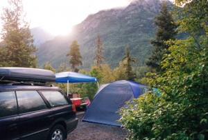 Camp site at Prince Rupert