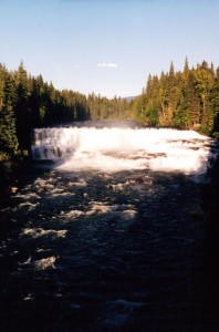 Waterfall farther away