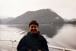 Daniel rides the ferry