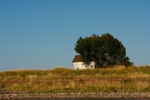 The sunset house by daylight