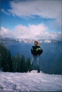 It's a beautiful day at Crater Lake