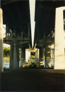 The bridge we camped under