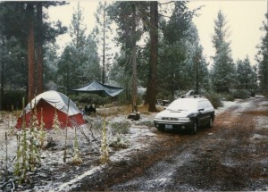 A beautiful day for camping