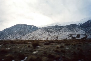 The back of the Sierra Nevadas