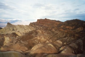 Different colored hills (fudge ripple)