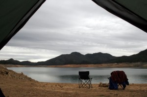 View from the tent - 'Penthouse' campsite