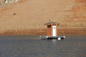 Floating restroom