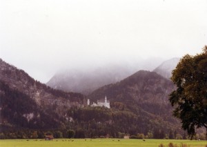 Mad Ludwig's castle in the distance