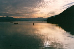 Sunrise over the lake