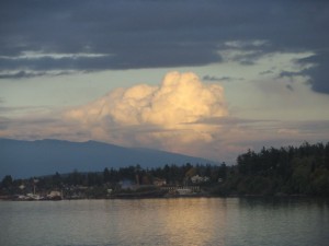 Puffy clouds