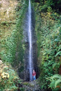 Bart by the waterfall