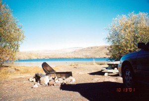 Lakeside camping