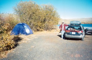 Lakeside camping