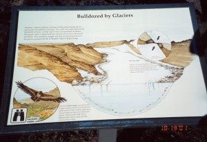 Bulldozed by glaciers