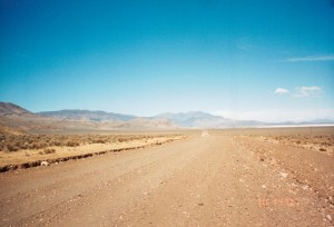 The road to the Alvord Desert