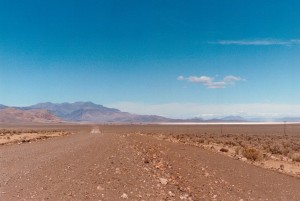 The road to the Alvord Desert