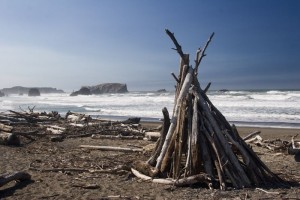 Driftwood teepee