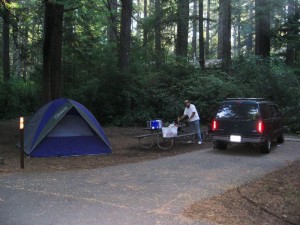 Campsite, Honeyman State Park