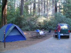 Campsite, Honeyman State Park