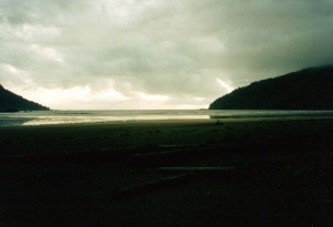 Beach at the campground