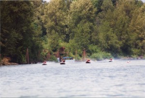 Speedboat races (they're headed right for us!)