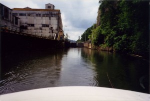 The lock filled