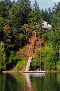 Stairs to the boat