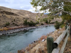 River by the campsite