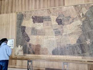 Big wooden map