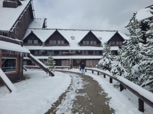 Bart in front of Yellowstone Lodge (Les)