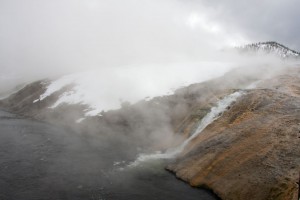 Steaming rivulet