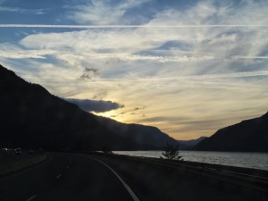 Sunset in the gorge