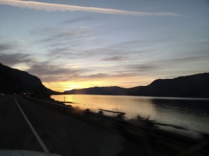 Sunset in the gorge