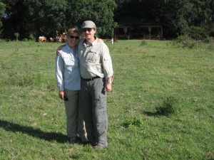 Dork boy and the missus on safari