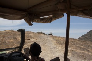 The road up the rock to the lodge, Saruni