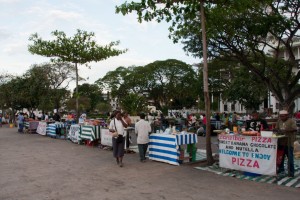 Evening food market, Stone Town, Zanzibar