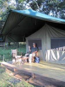 Our tent at Elephant Pepper Camp